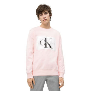 Calvin Klein pánská světle růžová mikina Crew - M (636)